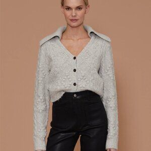 Shrunken Cable Knit Cardigan NWT